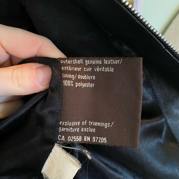 Danier black leather coat size small - Picture 3 of 6